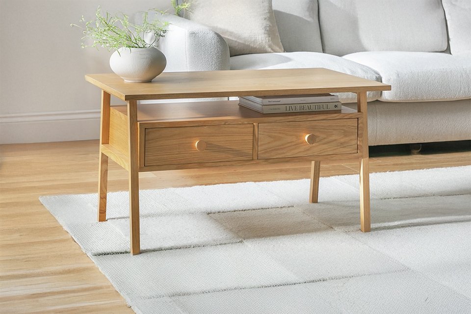 Habitat Calvin 2 Drawer Coffee Table - Oak.